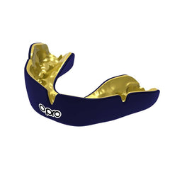 Opro Custom Fit Gumshield- Dark Blue/Gold (Age 10+)