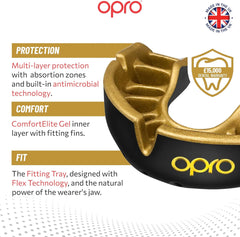 Opro Gold- Black/Gold (Age 10+)