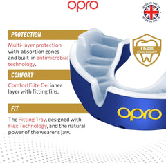 Opro Gold- Blue/Pearl (Age 10+)