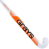 Grays GX1000 Ultrabow Composite Junior Hockey Stick White/Orange 24/25