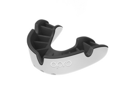 Opro Silver- White/Black (Age 10+)