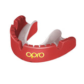 Opro Gold Braces Gumshield- Red (Age 10+)