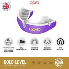 Opro Gold- Blue/Pearl (Age 10+)