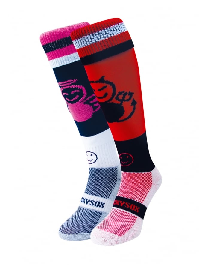 WackySox Angel and Devil Hockey Sports Sock-0