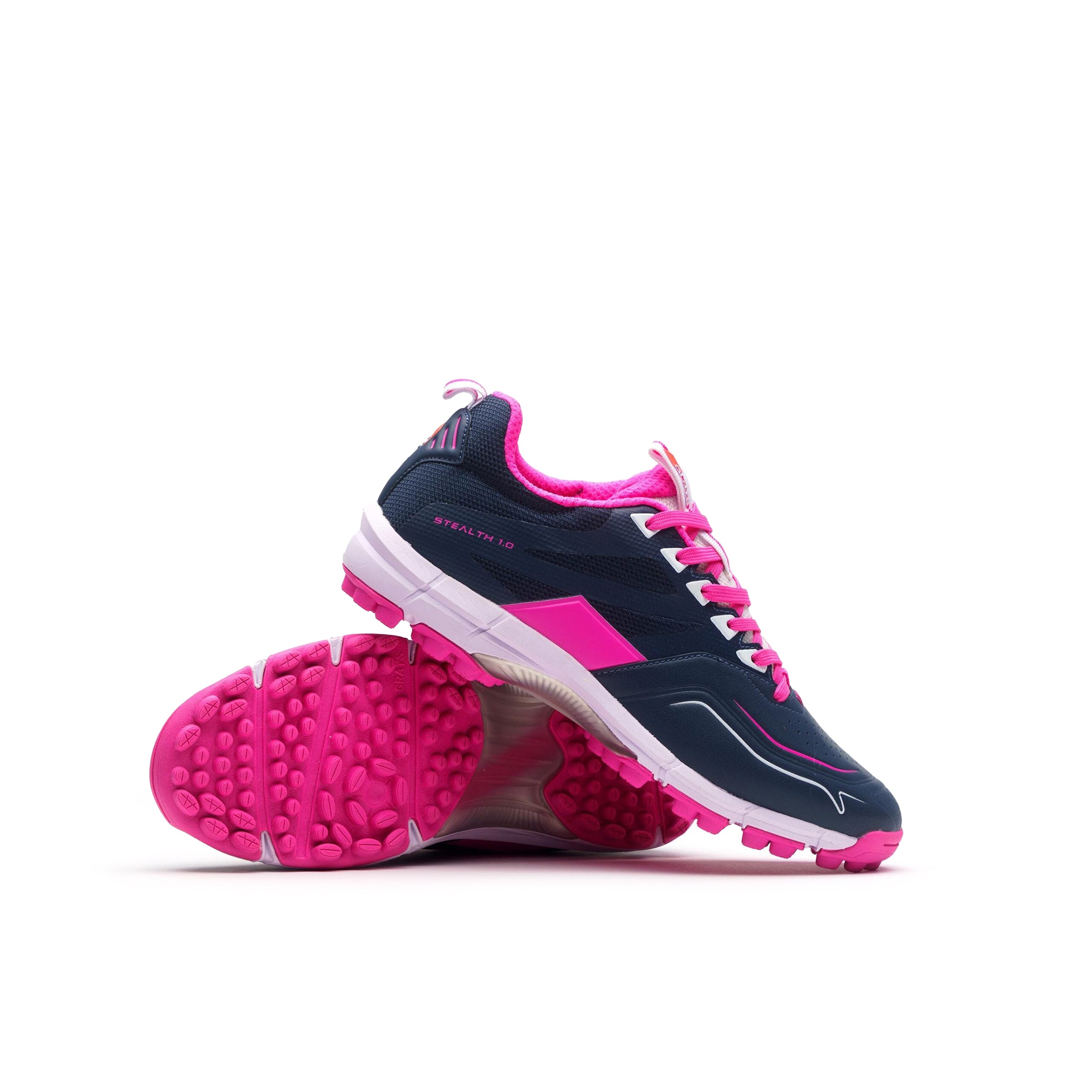 Grays Stealth 1.0 Navy/Pink Senior Hockey Shoe 24/25