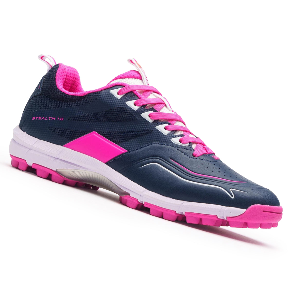 Grays Stealth 1.0 Navy/Pink Senior Hockey Shoe 24/25